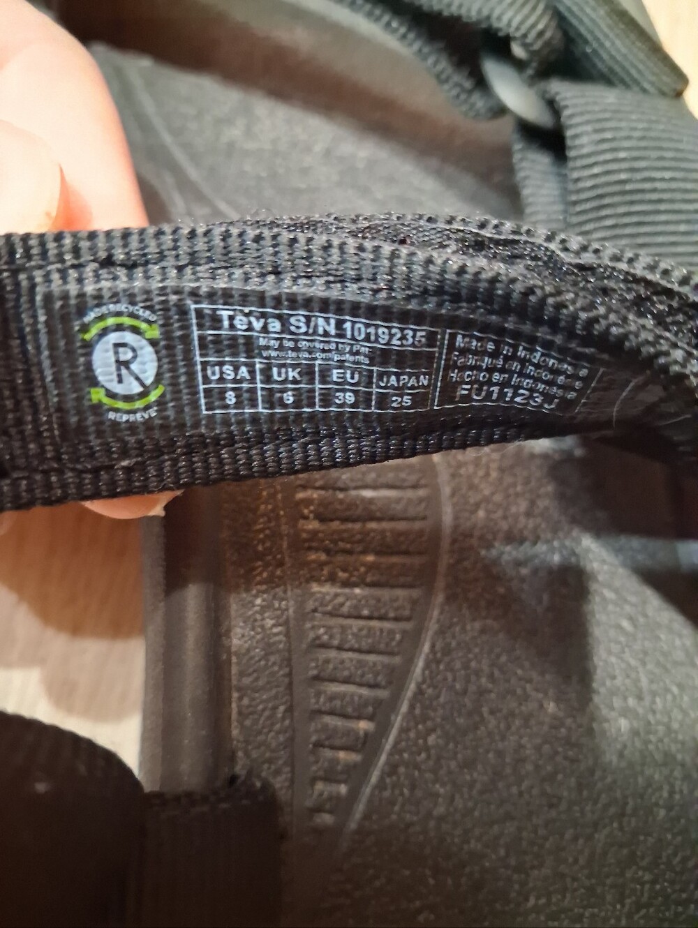 Black Teva Hurricane XLT2 sport sandal - Picture 7 of 7